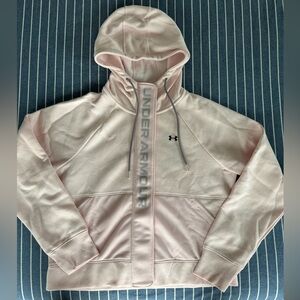 BNWT Under Armour Womens Rival Fleece Mesh FZ Hoodie Size Small